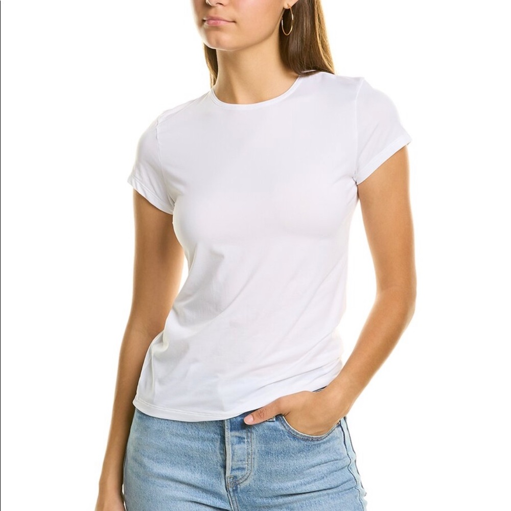 VINCE Crewneck T-Shirt in optic white